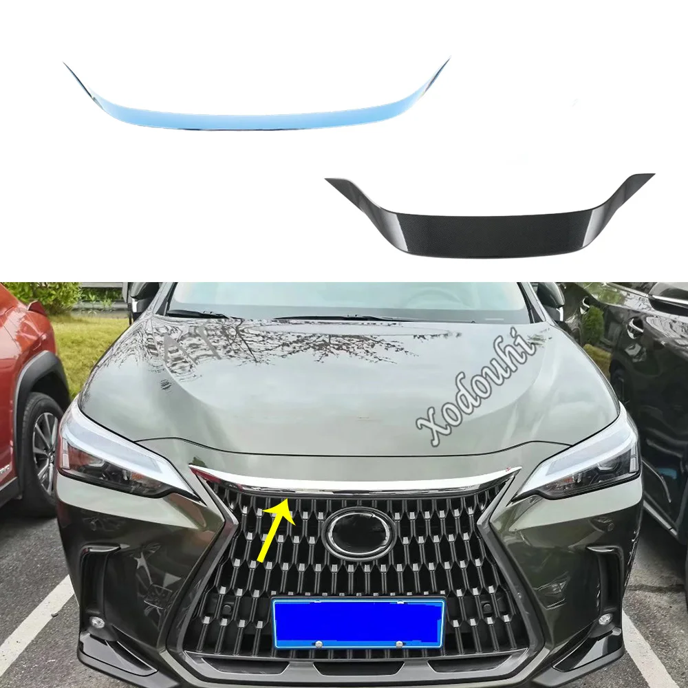 ABS Chrome Front Engine Machine Grille Grill Upper Lid Trim Cover For Lexus NX 250 260 350h 350 F 2022 2023 2024 Car Accessories