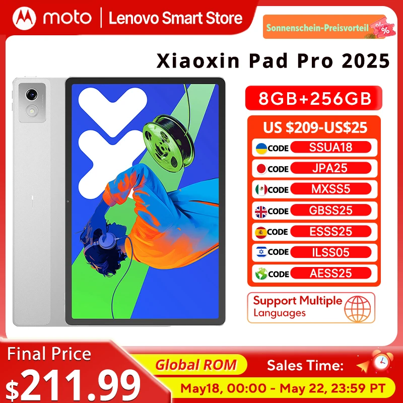 Xiaoxin Pad Pro 2025 256GB グローバルROM焼き済 Global ROM Lenovo Xiaoxin Pad Pro 2025 12.7 inch Tablet Original