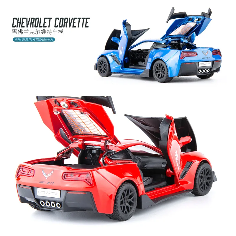 1:32 Chevrolet Corvette Super car Toy Car Model Car Diecast Simulation Metal Alloy Vehicles Miniature For Children Gifts