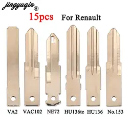 jingyuqin 15pcs For Renault Trafic Vivaro Primastar Movano Dacia Kangoo VA2 VAC102 NE72 Blade fob