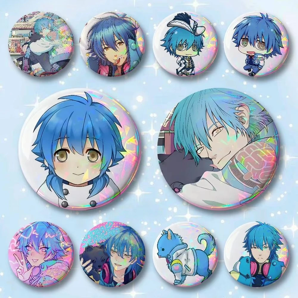Creative Aoba Seragaki D-DRAMAtical Round Button Badges Fans Collect Friends Gifts Brooch Souvenir Cosplay Pin Bag Decor