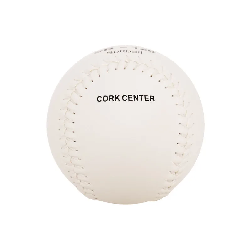 9 Inch White Baseball PVC or Split Leather Cover Cork Core Flat Seam Training Ball