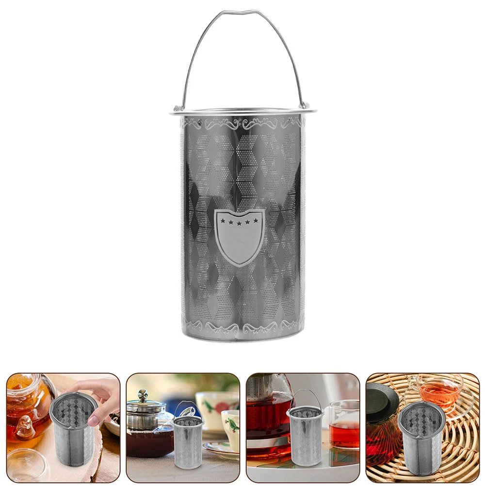 1pc 茶ストレーナーステンレス鋼フィルター注入器家庭用キッチンティーポット用品コーヒーメッシュ交換バスケット葉ザル