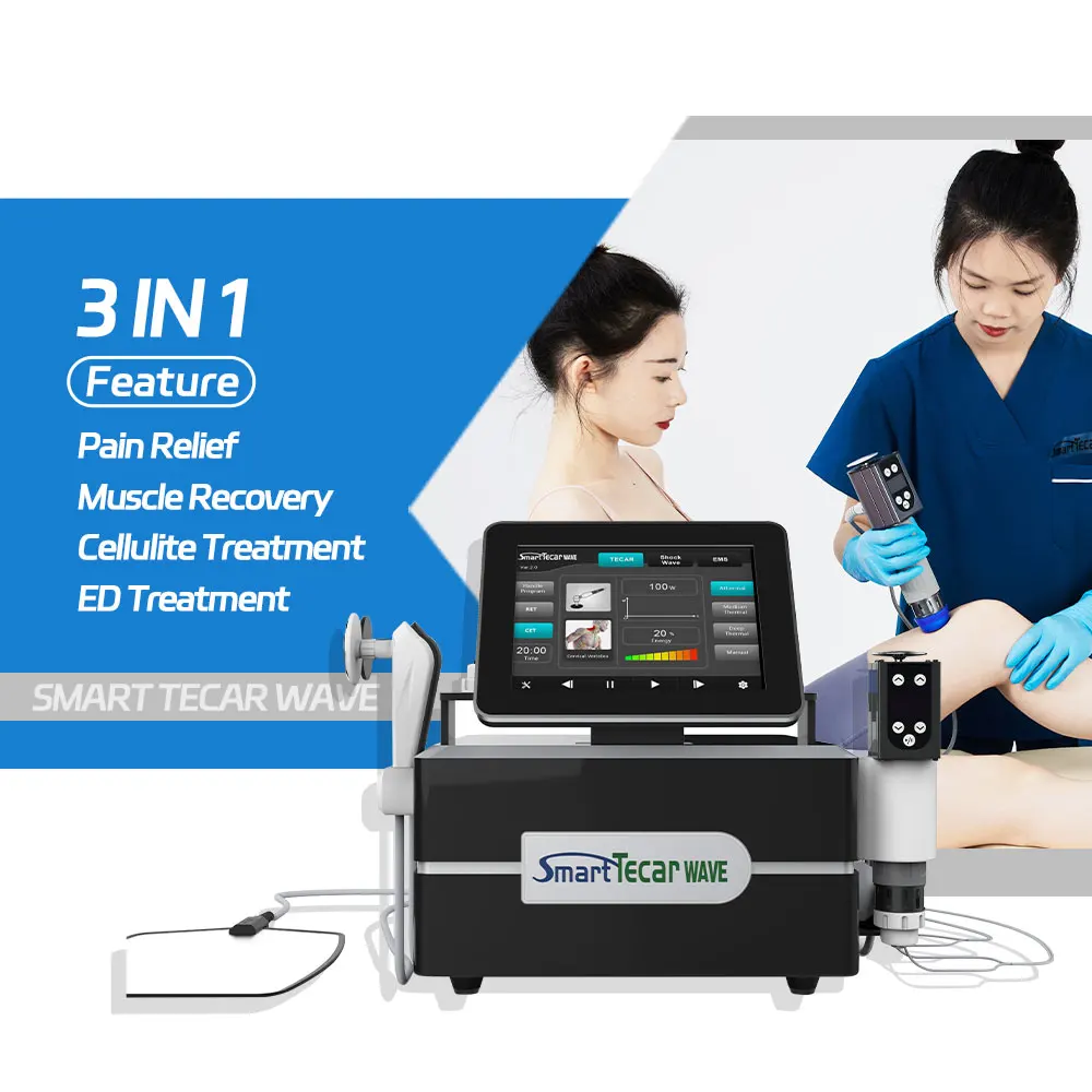 Kaphaphysio Tecar Shockwave Therapy Machine Pain Relief Electromagnetic Eswt Shockwave