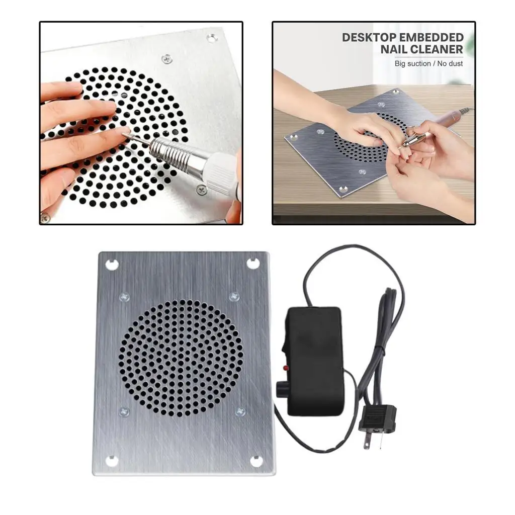 

Nail Dust Collector with Collecting Bag Manicure Tools Nail Dust Vacuum for Nail Polishing Home Use Salon 110V US Low Noise