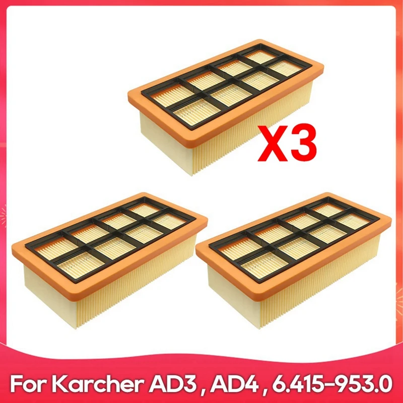 

For Karcher AD 3 Premium, AD 4 Premium, Advertising 3000, 3200 AD, 6.415-953.0 Vacuum Cleaner Filter Accessories