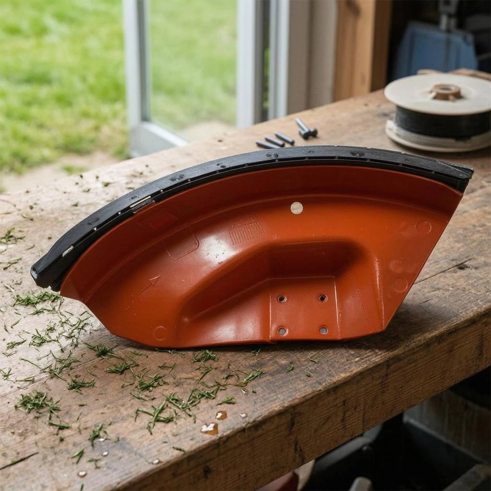 Grass Guard Plate Safeguard Replacement Grass Guard Yard Equipment Accessory Orange Tool Part