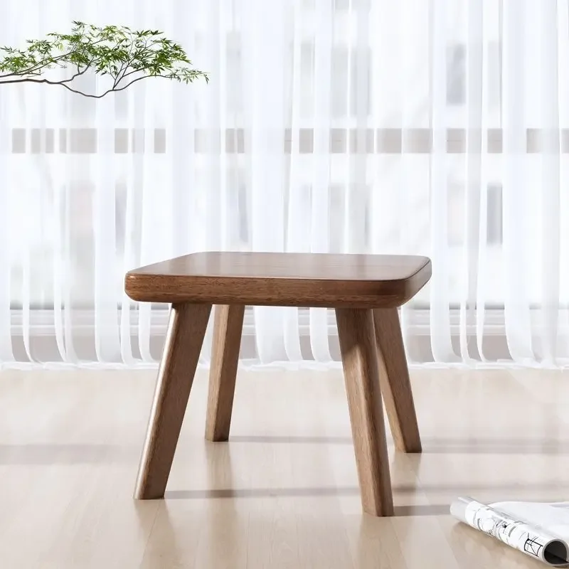 Stool bench solid wood simple home children's home shoes door living room can sit low stool creative