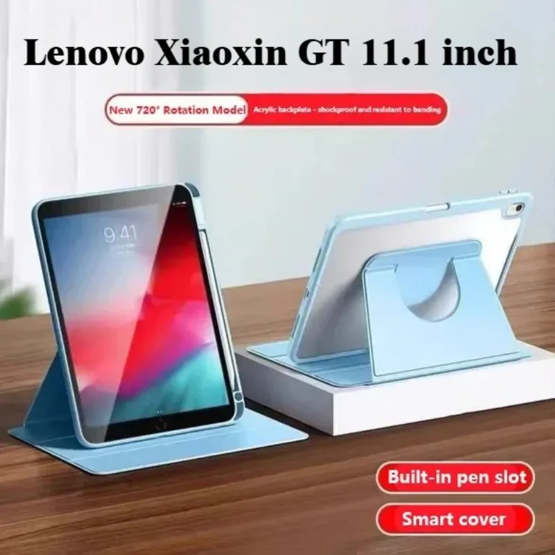 لينوفو Xiaoxin Pad GT 11.1 بوصة 2025 جديد غطاء لوحي مقاوم للصدمات لـ XIAOXIN Pad GT 11.1 "360 ° دوران الاكريليك الحالات الصعبة #1