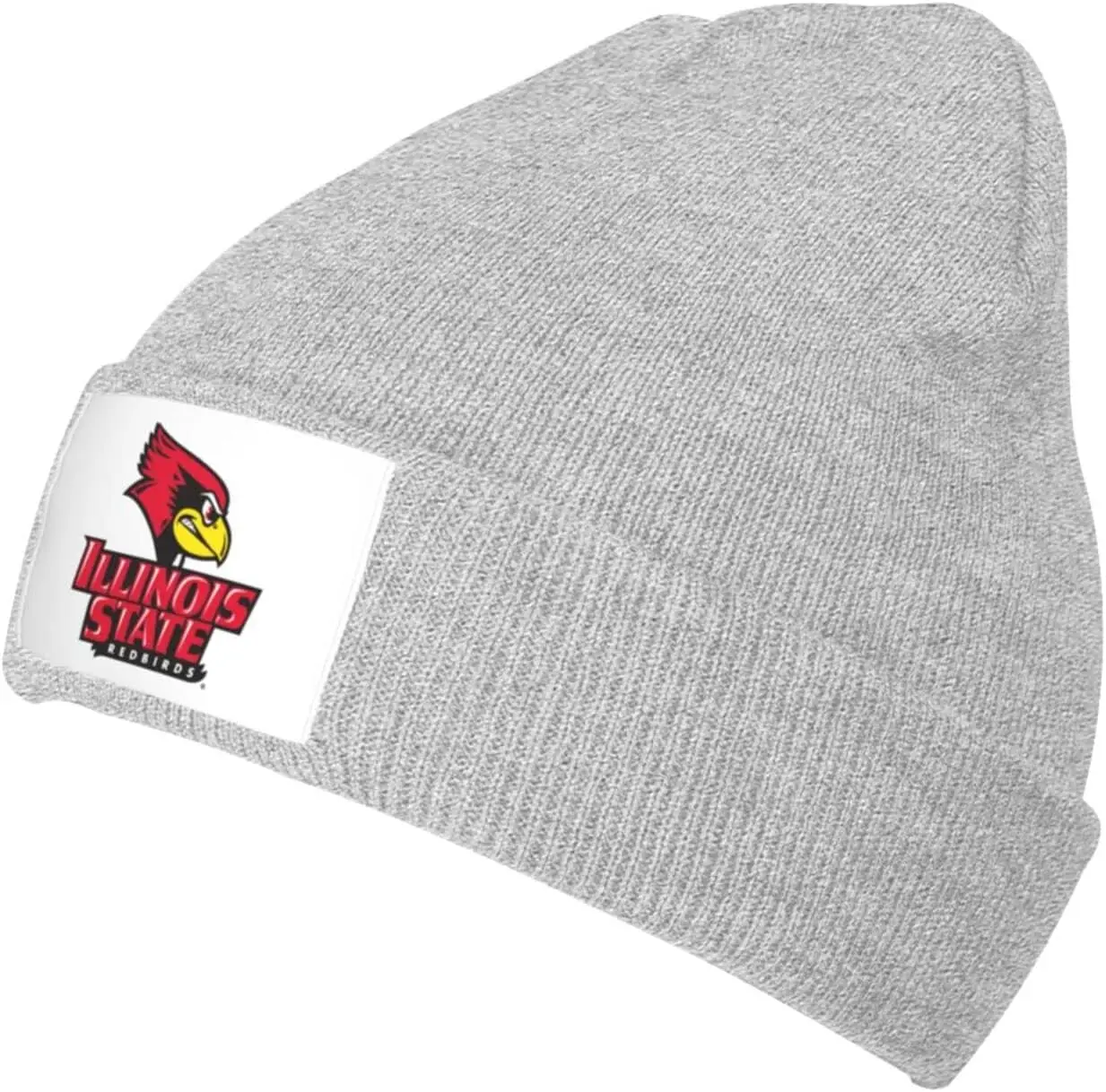 Illinois State University Logo Unisex Adult Knit Knit Hat Cap for Men Women Warm Snug Hat Cap