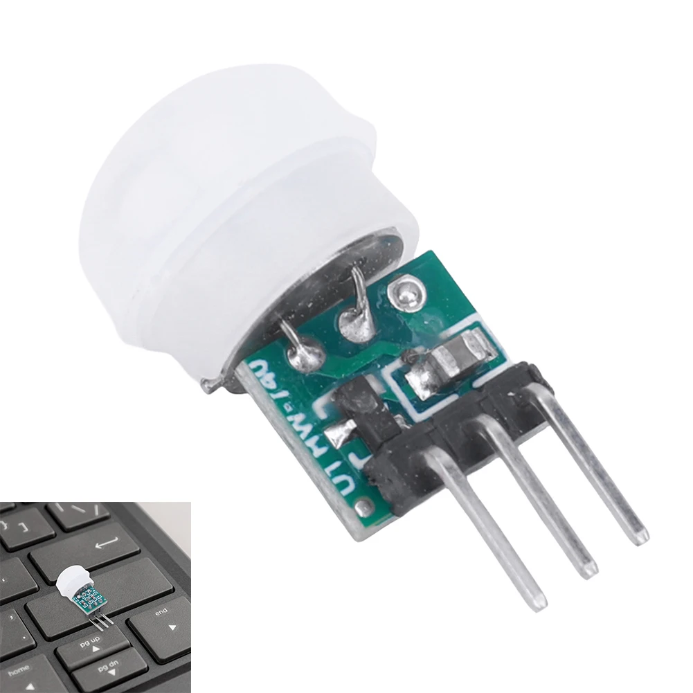 IR Pyroelectric Infrared PIR Motion Human Sensor Adjustable AM312 Sensor Mini Body Sensor Module High Sensitivity DC 2.7-12V