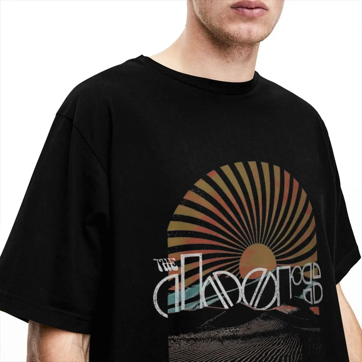 Desert Daybreak Doors Band Merch Shirts for Men Women Fashion Pure Cotton Printed Tops