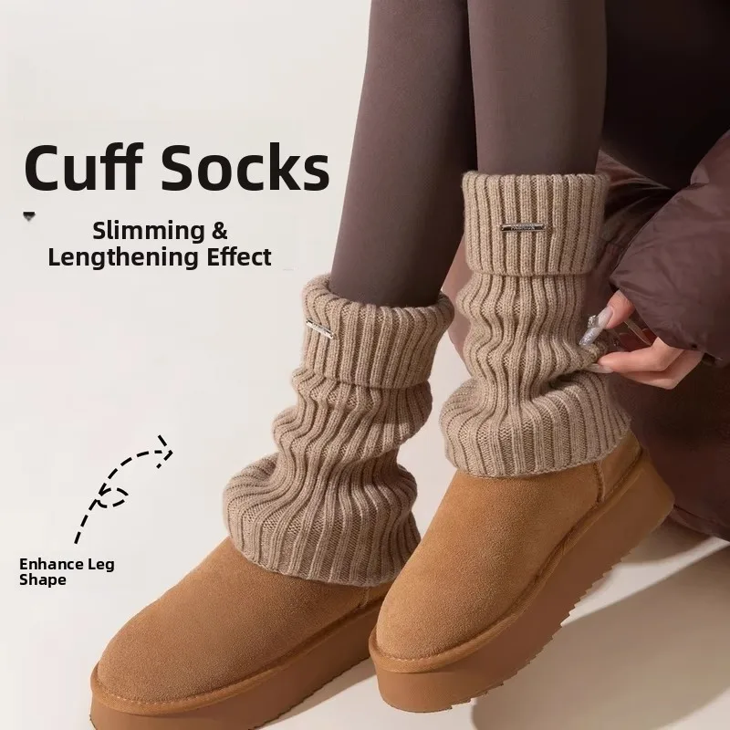 

Warm Snow Boot Sos Women's Winter Thermal Leg a over the Calf ark Pants Matching Stoing Leg Warmers Double Pa