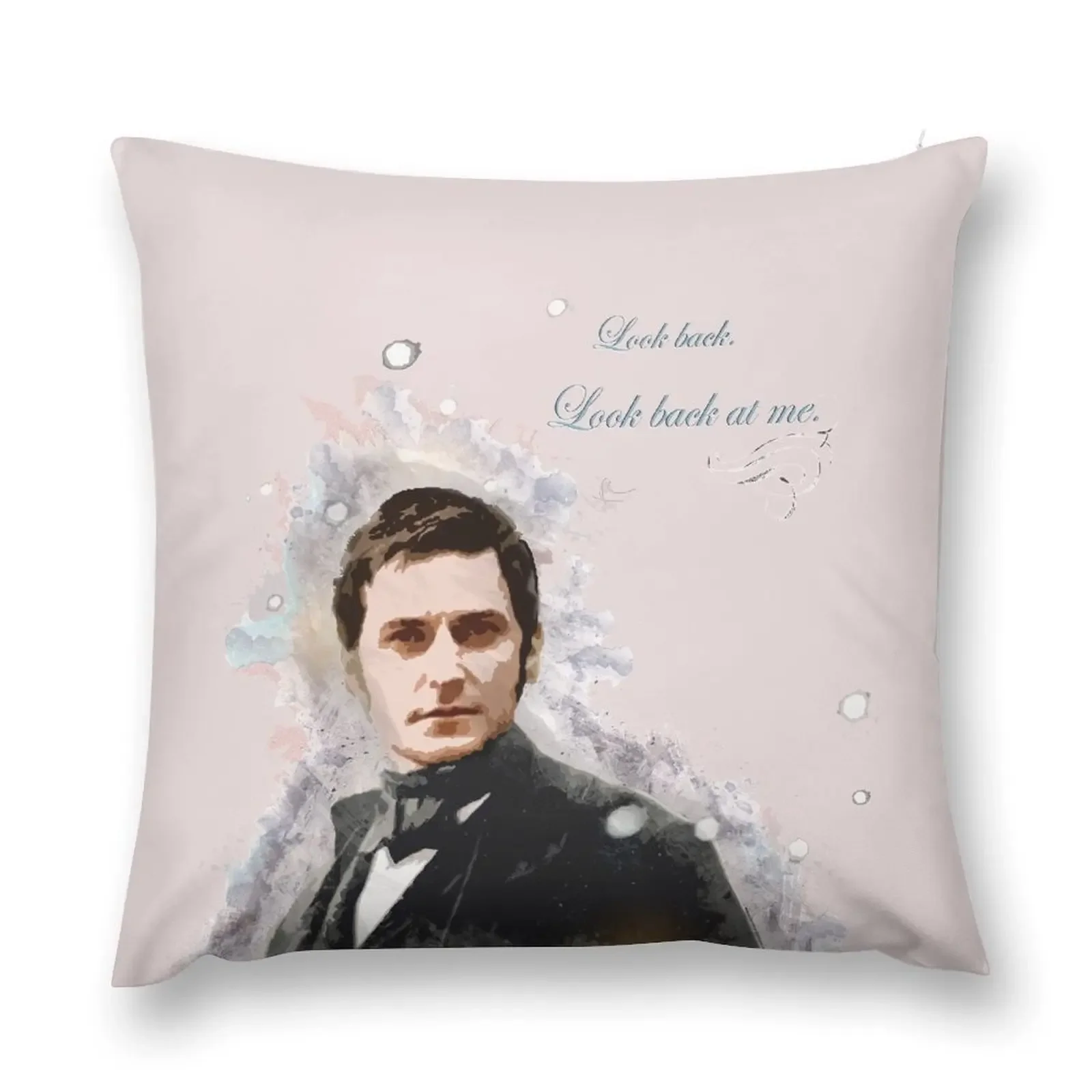 North and South quote - Mr Thornton - Richard Armitage Look Back at me - 2. Throw Pillow anime girl pillow