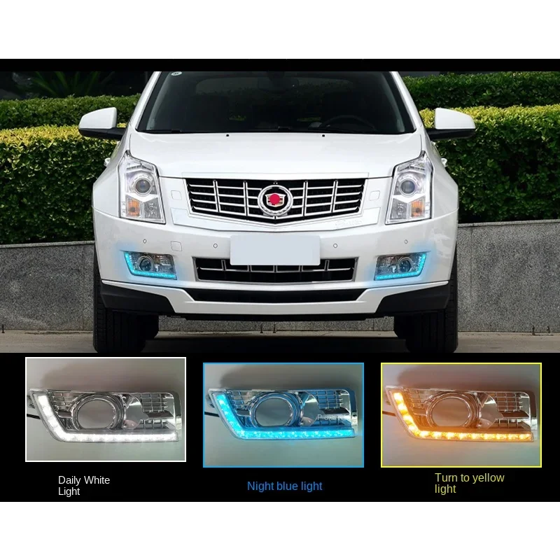 

For Cadillac SRX 2010-2016 LED daytime running lamp front bar lamp Streaming steering lamp fog lamp Modified version Auto parts