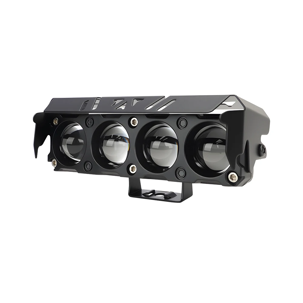 Driving Lights High Brightness Light Aluminum Alloy Dual-color Light Four-lens Design High-reflection Concentrator