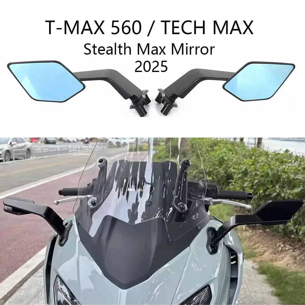 Per YAMAHA T-MAX560 T-MAX 560 TMAX560 Tech Max 560 2025 Nuovi Specchietti Retrovisori Moto Regolabili in Alluminio Accessori