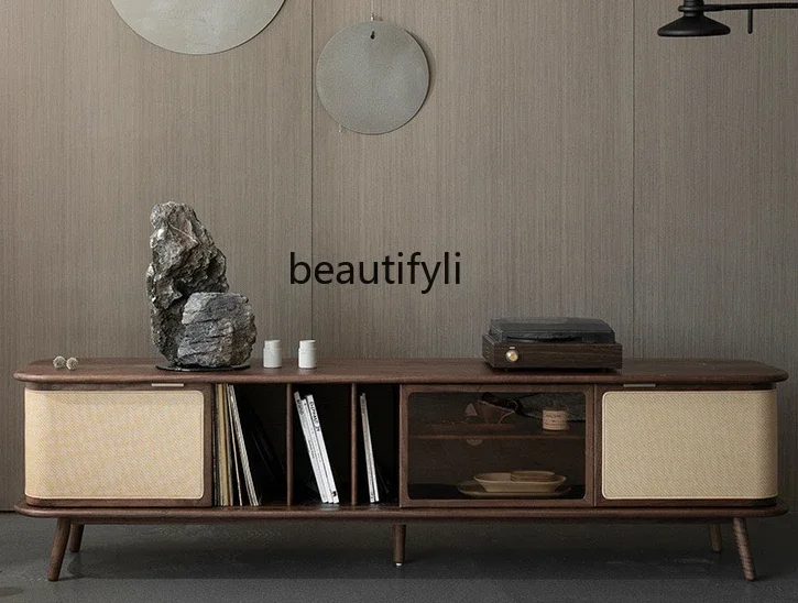 

TV Cabinet Living Room Home | Nordic Living Room Solid Wood Floor TV Cabinet Storage Storage Integrated Floor Cabinet