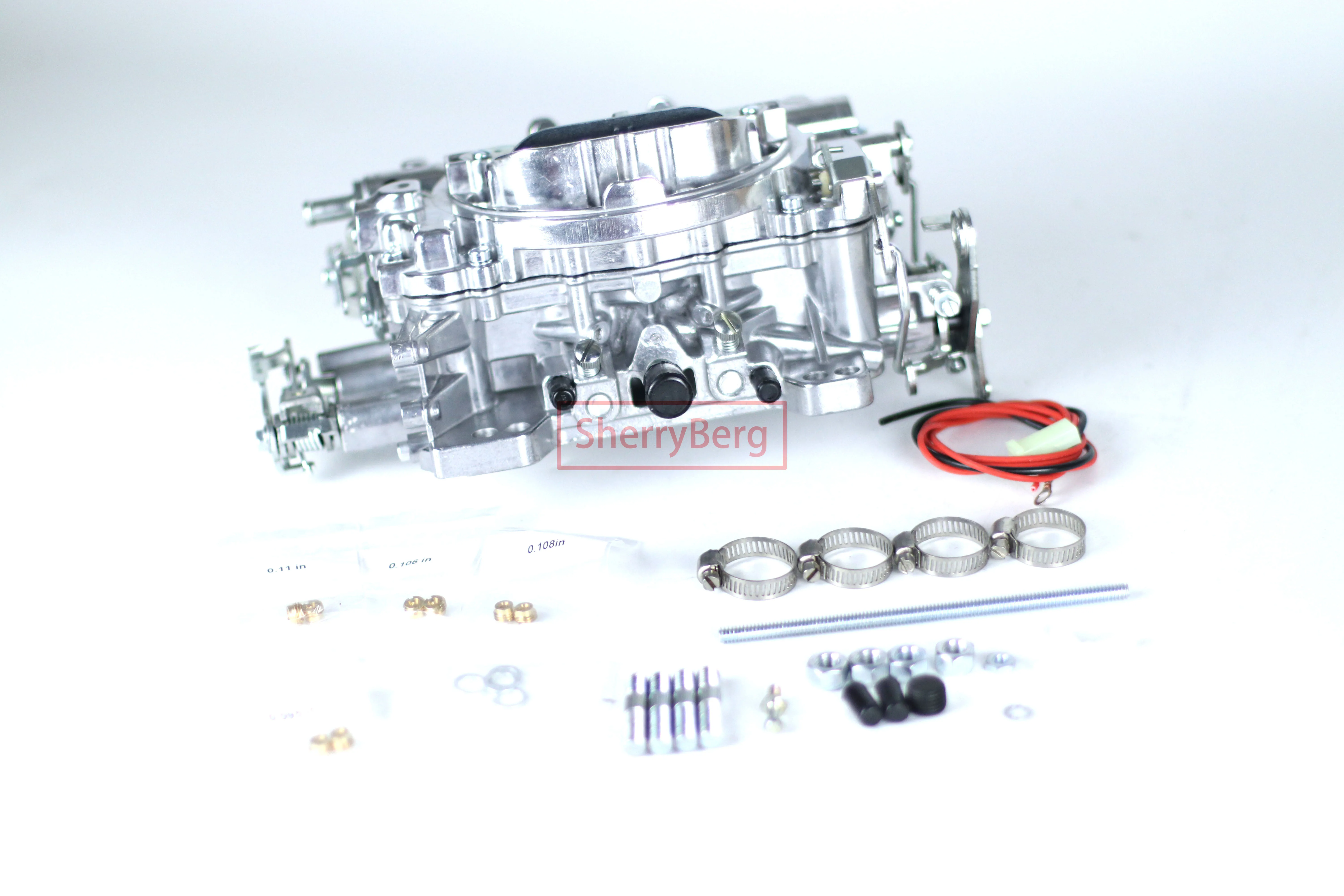 SherryBerg 500CFM 500 CFM 4bbl Square-Flange Manual Choke Carburettor Carb FOR GM Jeep GMC Ford Edelbrock 9904 With Mechanical
