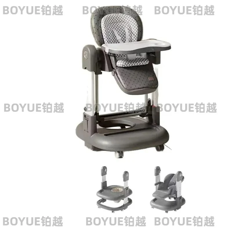 Multifunctional Kids Dining Chair Portable 3 in 1 Baby Highchair with Table Home Feeding Seat for Toddler Infant