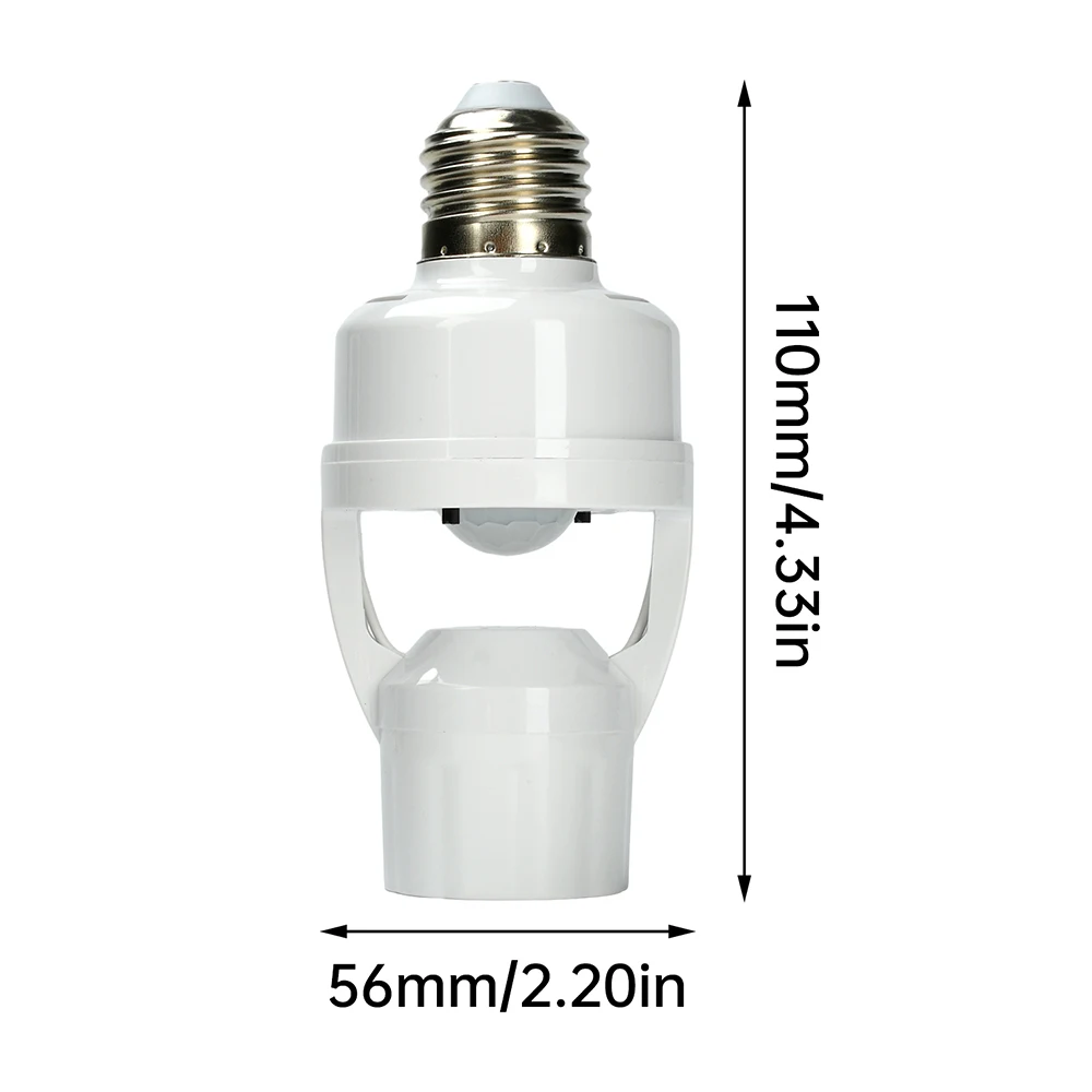Infrarot-Bewegungsmelder E27-Fassungskonverter AC 100-240V Schraubfassung Kabellose Sensorlampe für die Hausautomatisierung – Detail 14