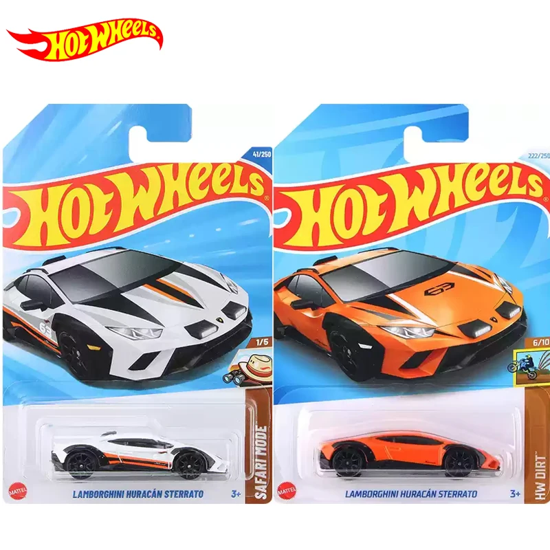 Original Hot Wheels Car Lamborghini Huracan Sterrato Toys for Boys 1/64 Diecast Voiture Metal Model Safari Mode Collection Gift