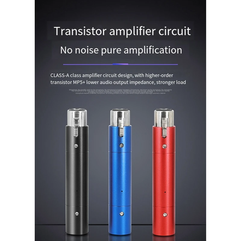 Dynamic Microphone Preamp Portable Microphone Preamp Noise Reduction Gain Microphone Preamp For Concert