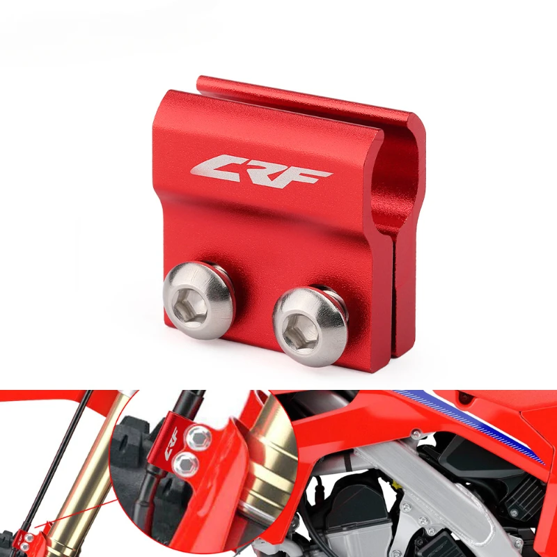 Suitable for Honda CRF250 off-road motorcycle front brake hose holder tubing clamp front pull adapter seat