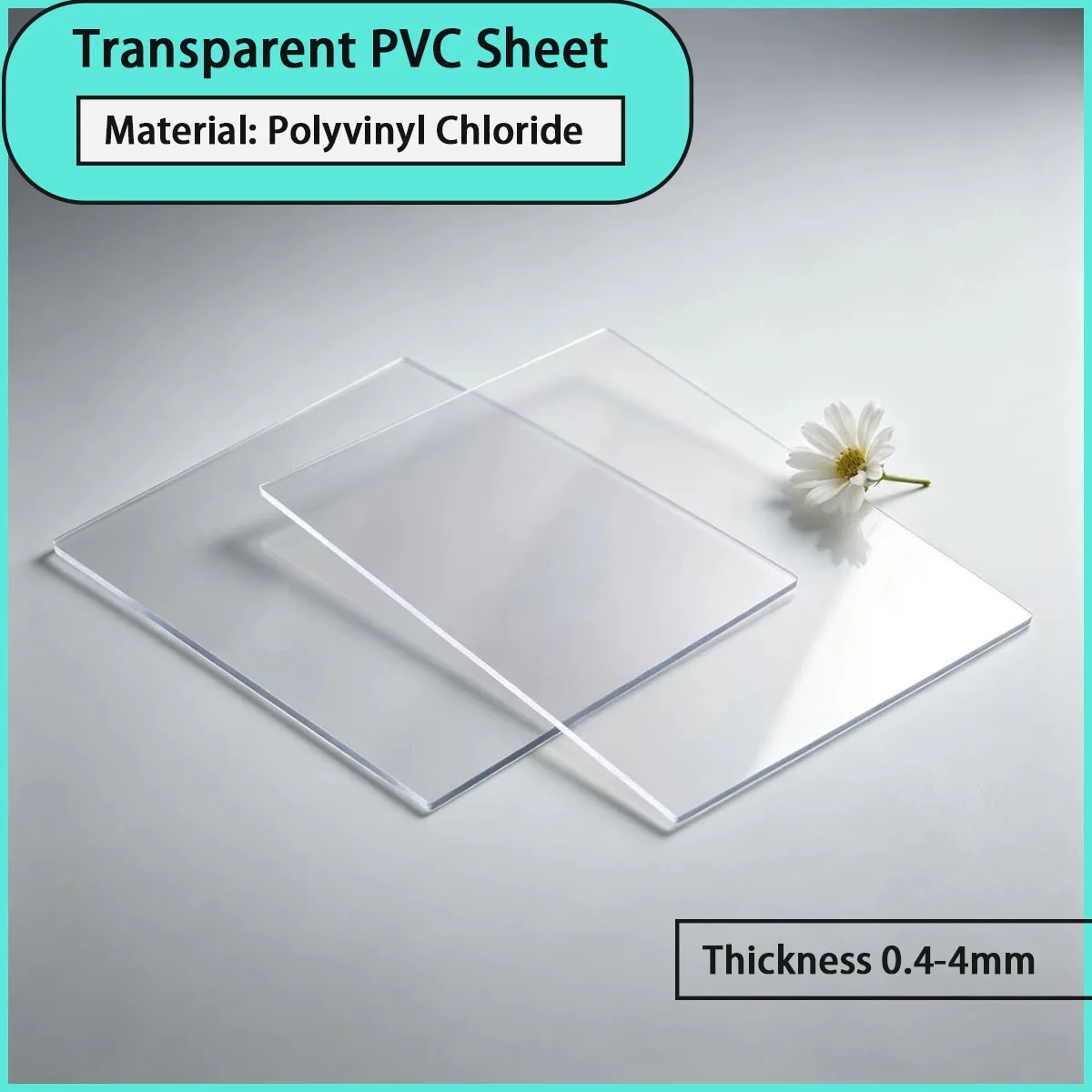 0.4-4mm thick transparent PVC sheet suitable for advertising signs, window partitions,protective barriers,hardware packaging,etc
