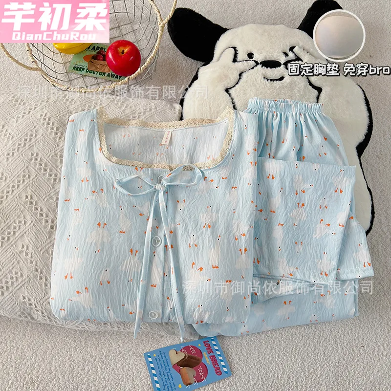 

PJs SetWomen's pajama setWomen's warm winter pajamasCloud cottonFashionable home clothes, pajamasCute and soft pajama set