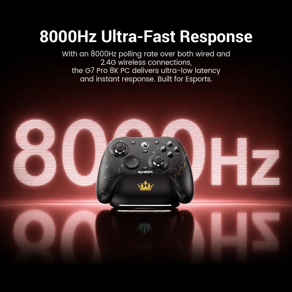GameSir G7 Pro 8K Royal2 Edition Wireless PC Controller Advanced Esports Gamepad 8000Hz Gen-2 TMR Sticks Hall Effect Triggers