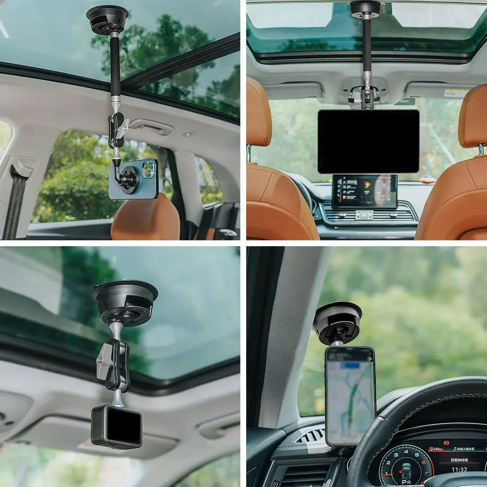 Anti-shake Car Shooting Bracket Metal Suction Cup Mobile Phone In-car Shooting First-person Perspective Shooting Camera Accessor