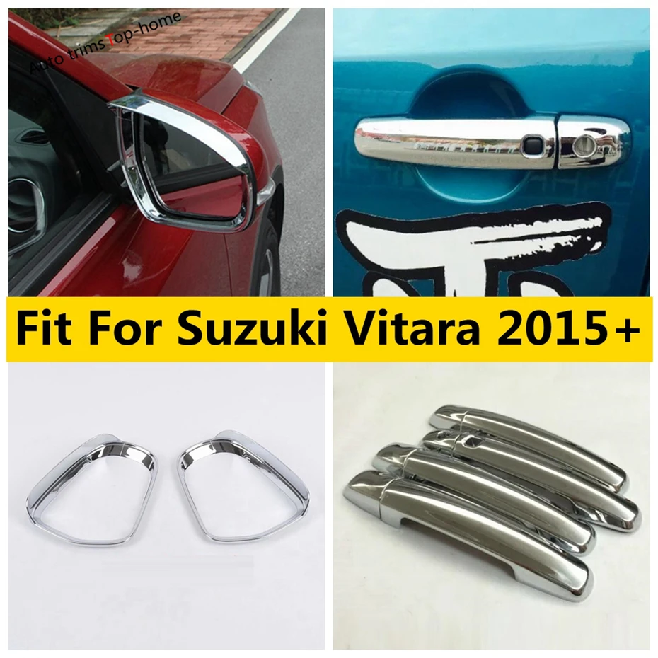 

Rearview Mirror Eyebrow Shield Door Handle Bowl Cover Protector Decoration Accessories Trim For Suzuki Vitara Escudo 2015 - 2022