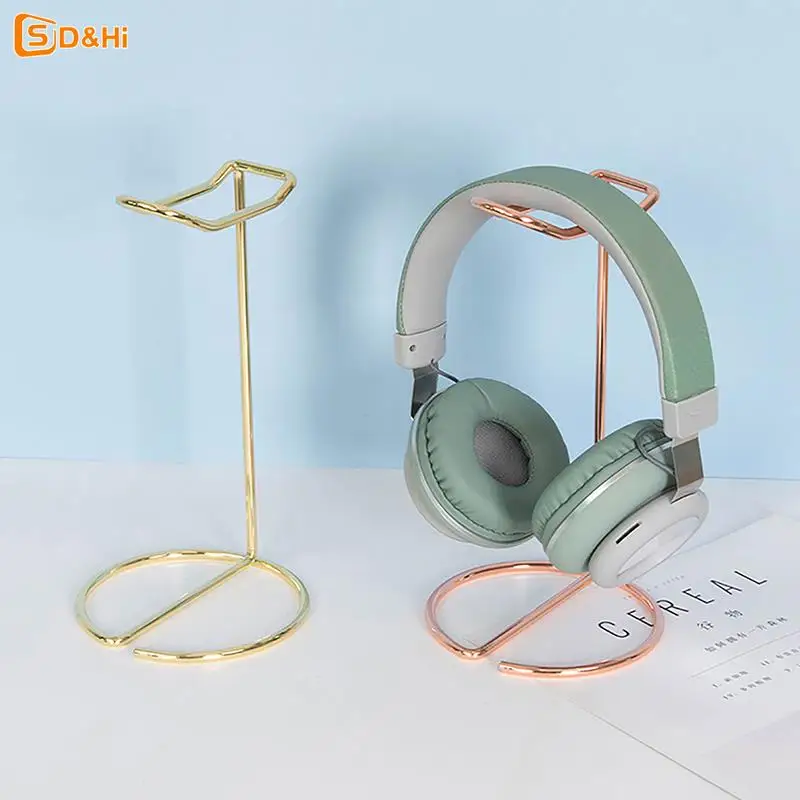 1pc Iron Line Headphone Stand Metal Support Headset Stand Rack Cute Bluetooth Wireless Headphones Holder Support Gamer Helmet