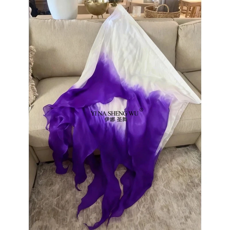 Bandeiras flexíveis de adoração de dança de louvor propético, andorinha de igreja, bandeira de cauda de 3 camadas, streamer de seda real, retângulo, bandeiras de ministério de dança