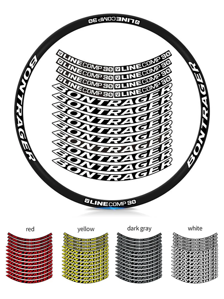 AliExpress NONE 2020 Bontrager Line Comp 30 Mountain Bike Wheel Stickers - Waterproof Sunscreen Decals for MTB, Anti-Fade Protection Durable