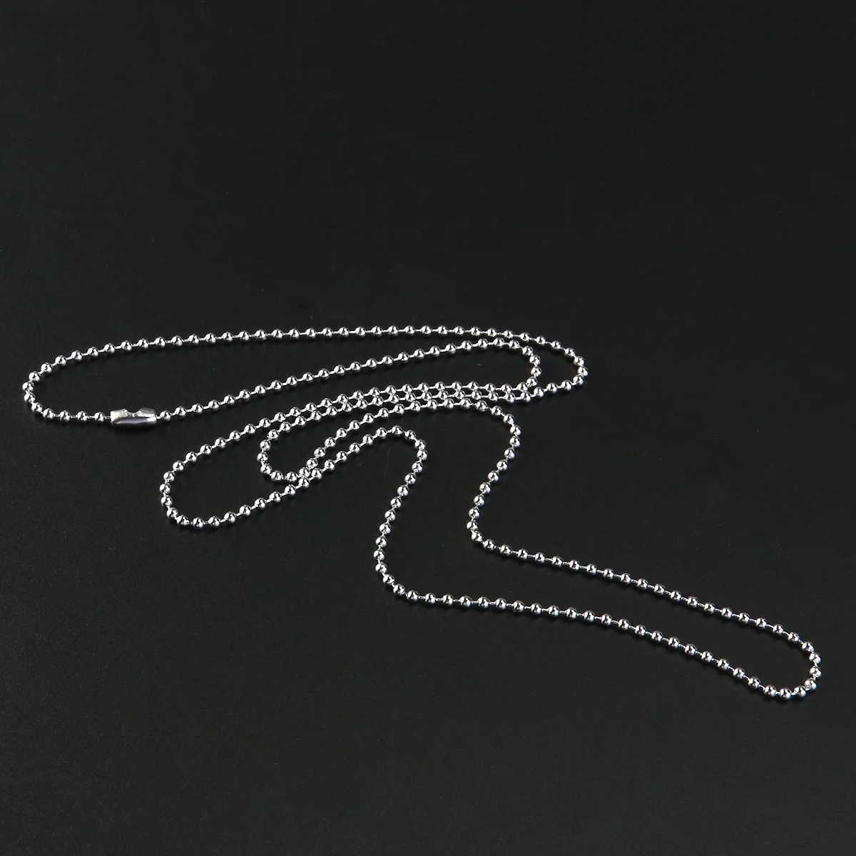 

NUOLUX 20pcs 30-Inch Stainless Steel Ball Beads Chains Necklace Dog Tag Necklace (Silver) Ball Chain Necklace