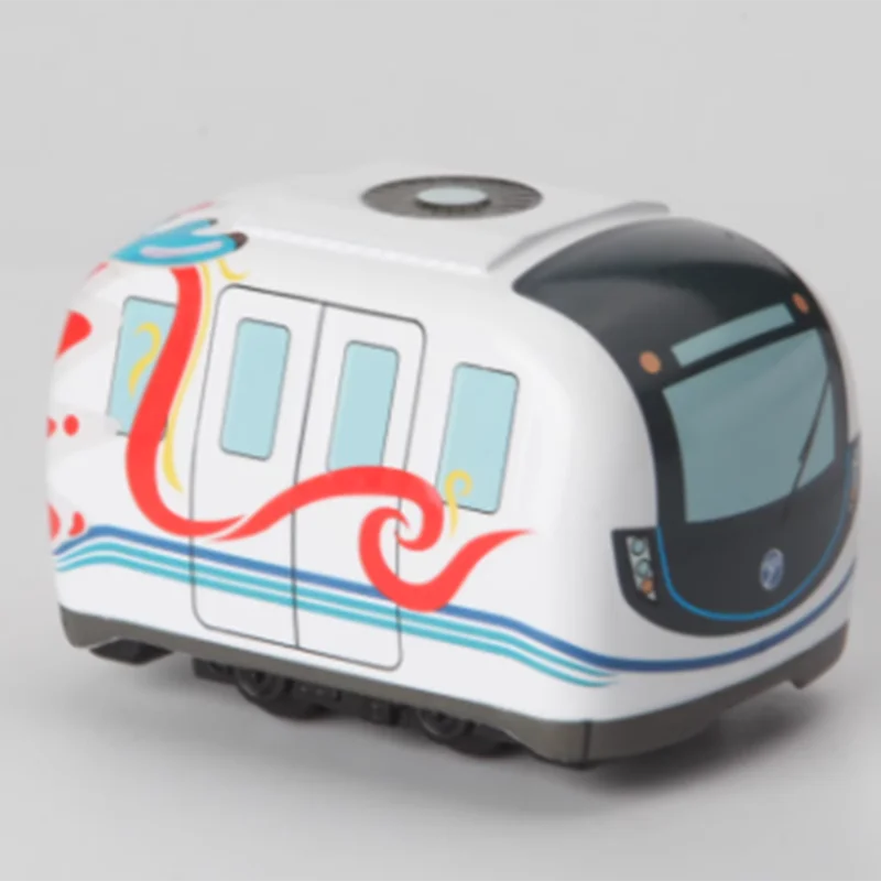 Cerca de 5cm de comprimento Ningbo Rail Transit Dragon Year Especial Q Edição Treno Modelo II Liga Subway Modelo Dragão Presente de Ano Novo para Crianças