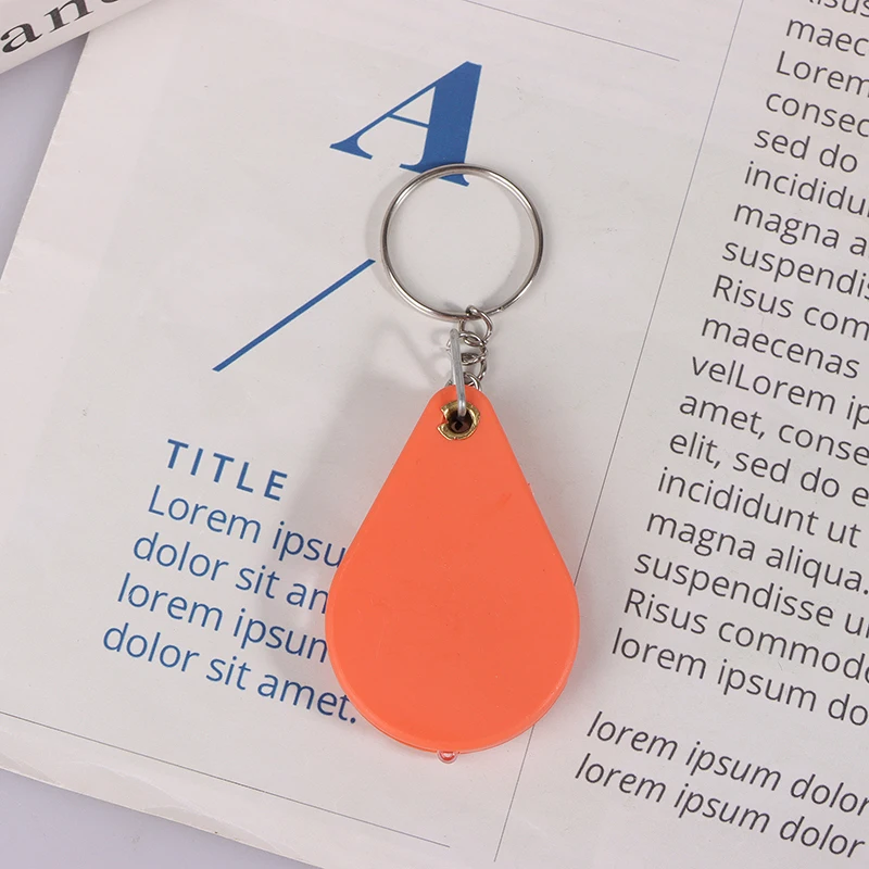 Portable Orange High-definition Magnifying Lens For Old People Pocket Magnifying Glass Small Handheld Folding Keychain Magnifier