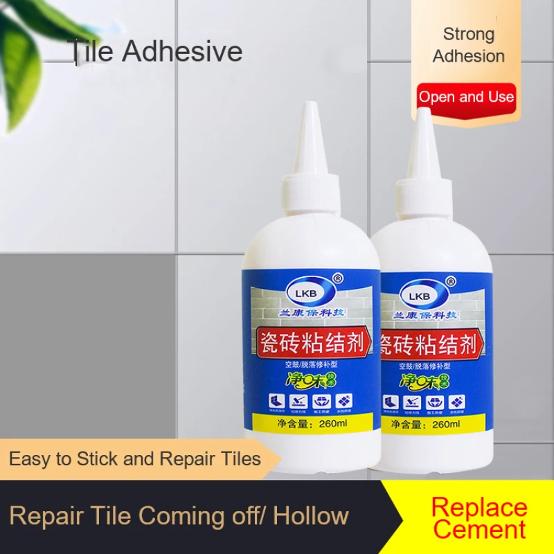 Multi-Purpose Tile Repair Mortar Home Use Tile Adhesive Waterproof Anti-Crack Cement For Loose Hollow Wall Floor Tiles