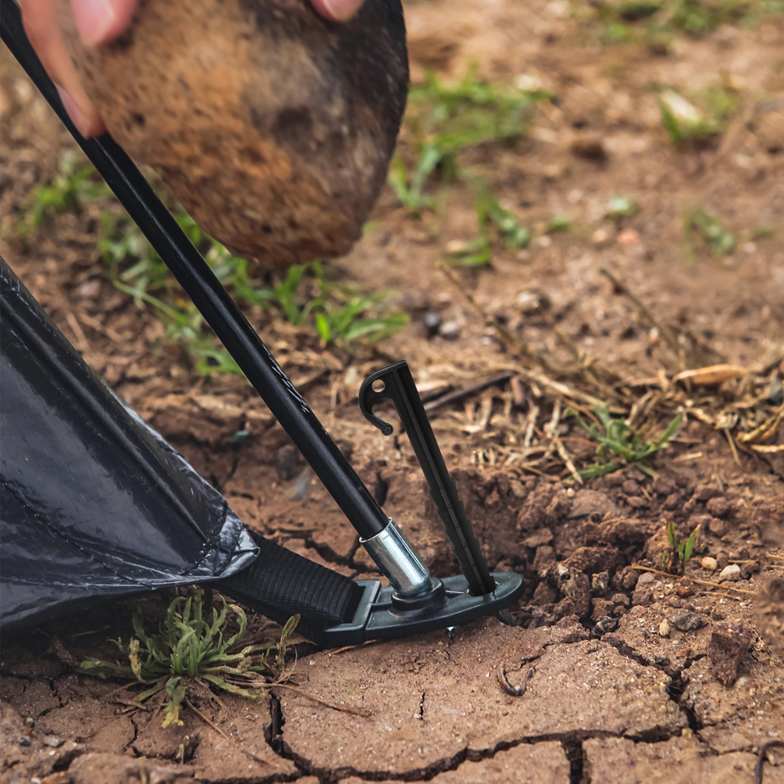 

25Pcs Tent Stakes ABS Material Inflatable Tent Pegs for Beach Mud Grass Outdoor Camping Tools Canopy Stakes