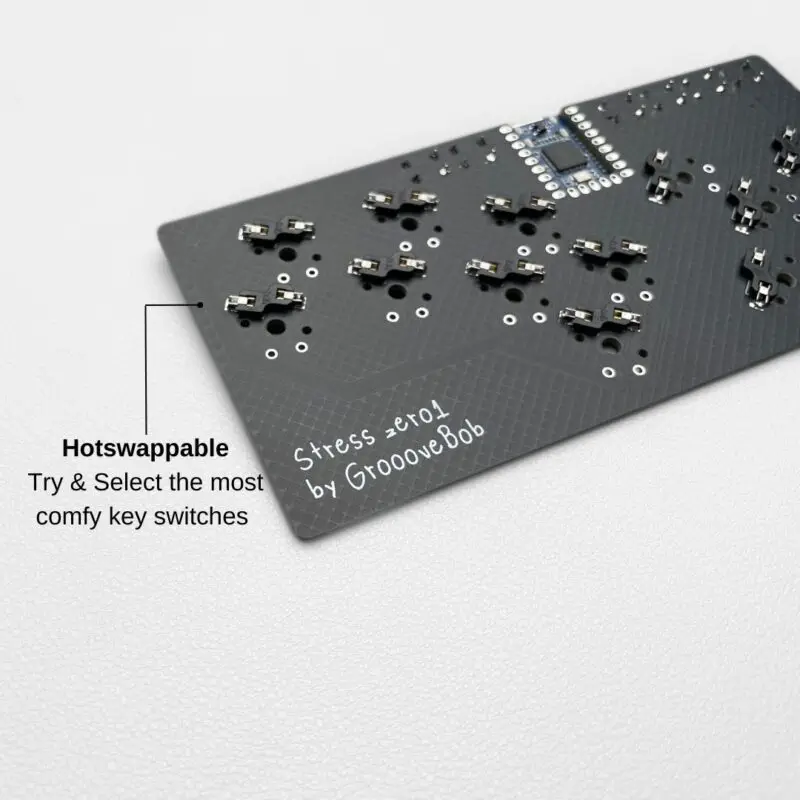 وحدة تحكم ألعاب الإجهاد 12 مفتاحًا، لوحة مفاتيح ألعاب سلكية محمولة مدمجة مع وحدة تحكم RP2040-Zero تدعم البرامج الثابتة GP2040