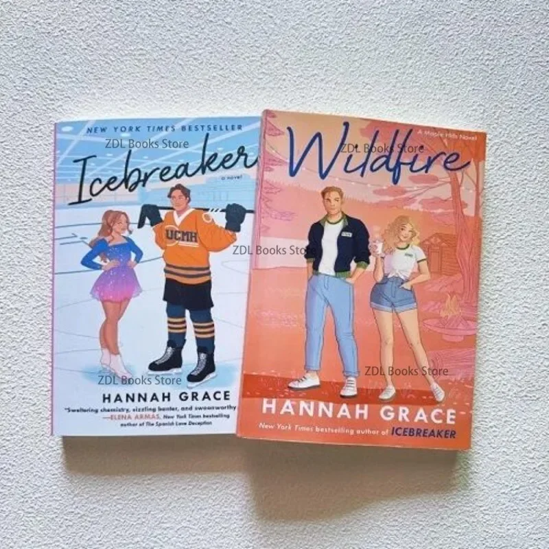 

2 набор книг By Hannah Grace Icebreaker and Wildfire Мягкая книга на английском языке