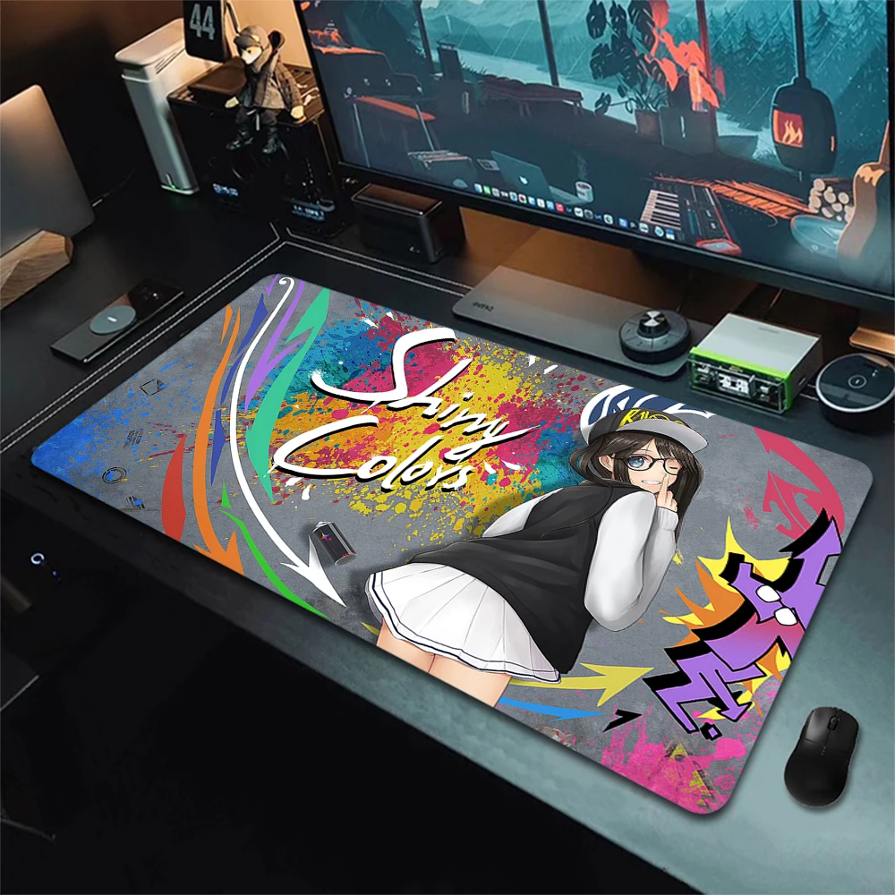 Art Mouse Pad graffiti style Large Mousepad Premium Big Office Locking Edge Mousepad Anime Mouse Mat Rubber Computer Table Mats