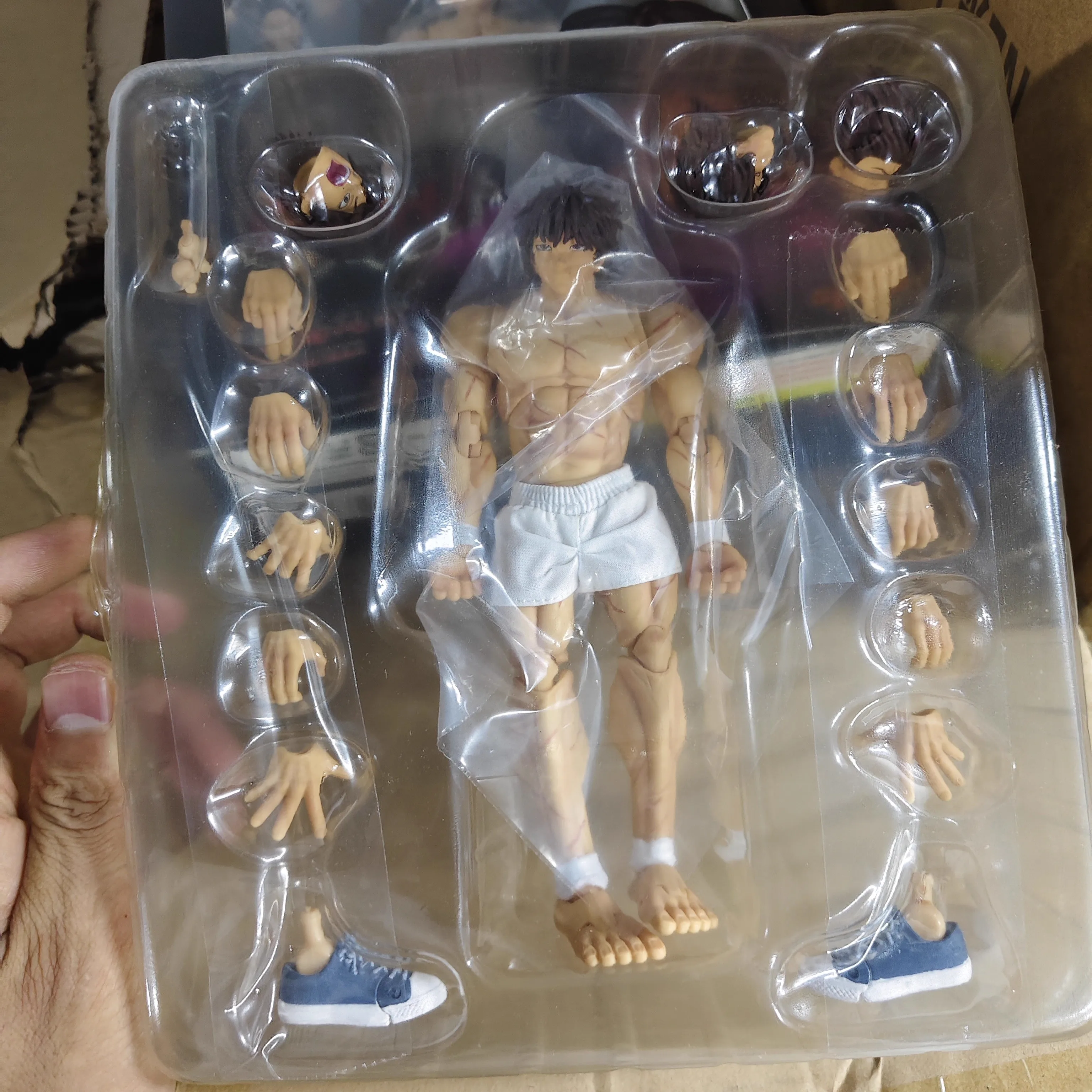 1/12 مقياس أنيمي باكي هانما أوني عمل الشكل رجل حقيقي التجمع نموذج تمثال مع الملابس سطح المكتب ديكور الحلي الصبي الهدايا #5