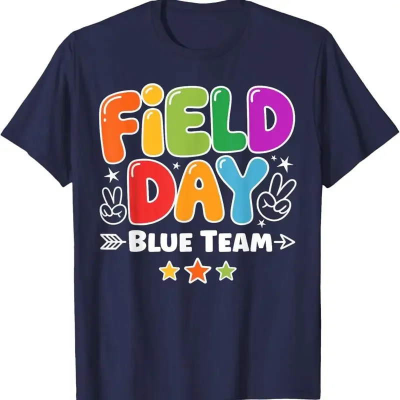 Field Day Blue Team Teacher Games T Shirt