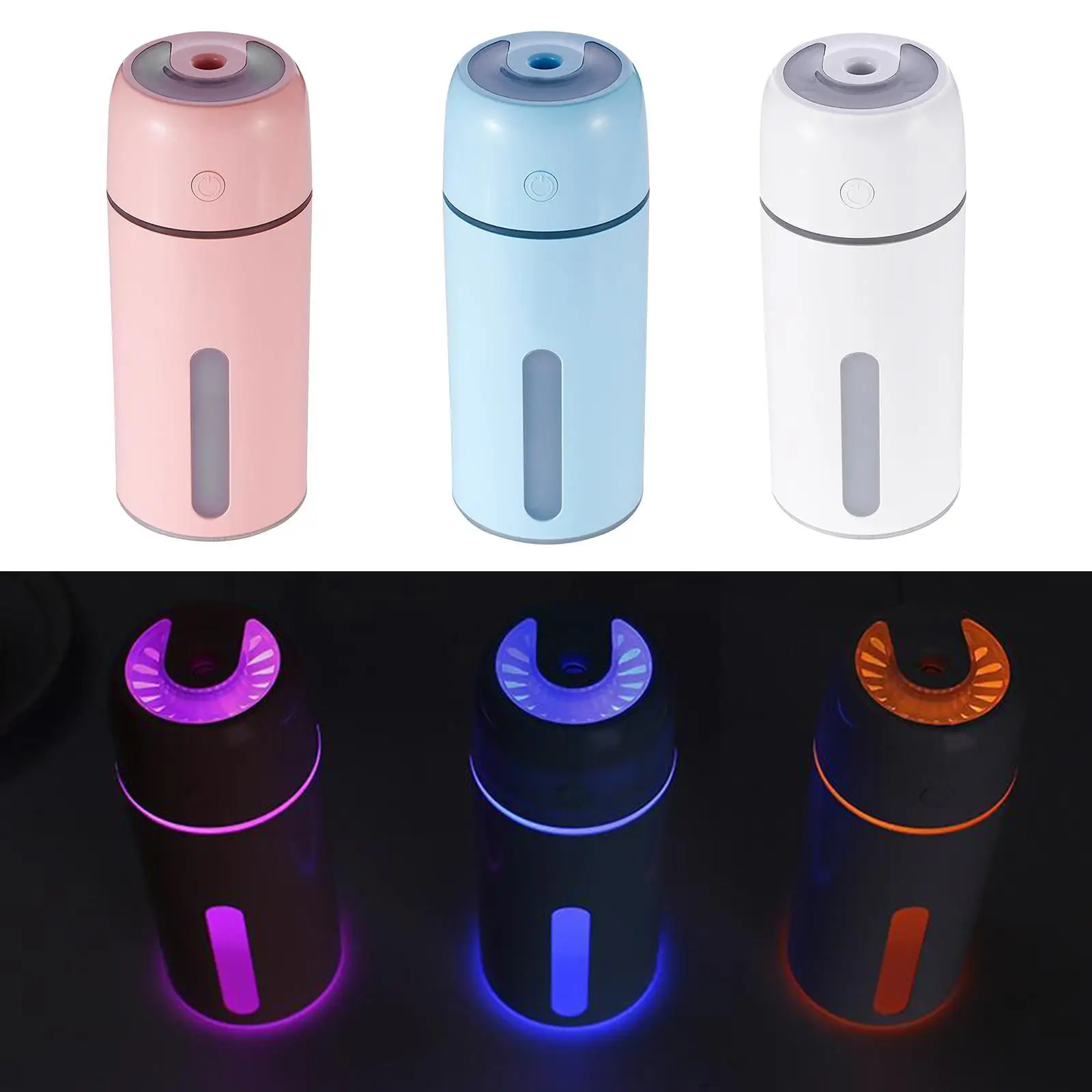 250 مللي مرطبات ضباب بارد هادئة USB مكتب المرطب مرطب هواء صغير مع 7 ألوان ضوء 2 وضع الرش إيقاف تلقائي لغرفة النوم #5
