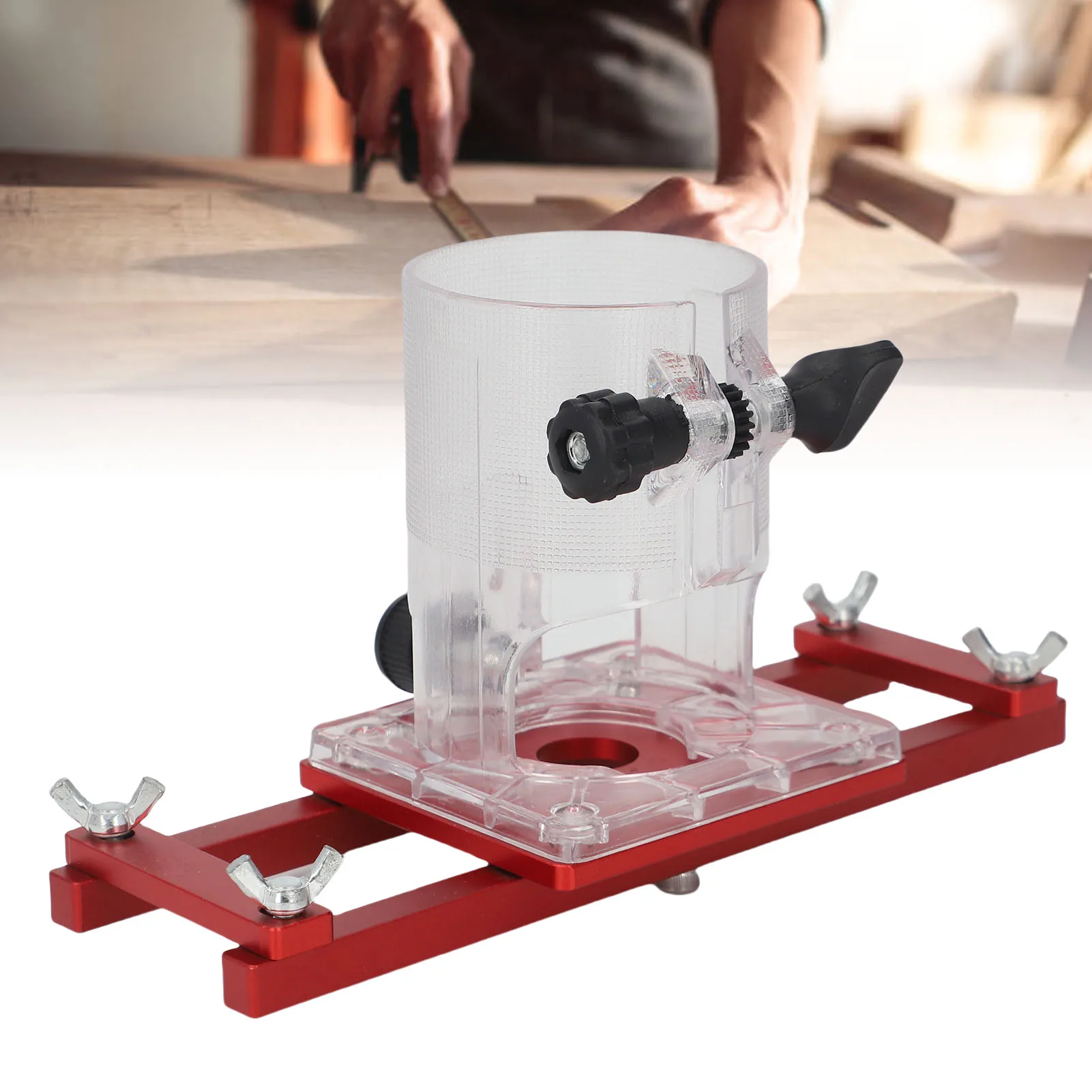 

Cabinet Closet Furniture Router Slotting Bracket Wood Trimmer Router Base Compact Tight Fit Versatile Accurate for Woodworking