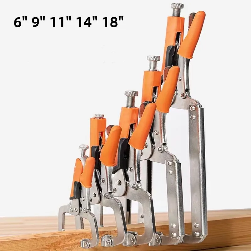 9Inch Multi-Function Metal Face Clamp Woodworking Table Vise Grip C Type Grip Pliers Locking Tool Carpenter's Fixture