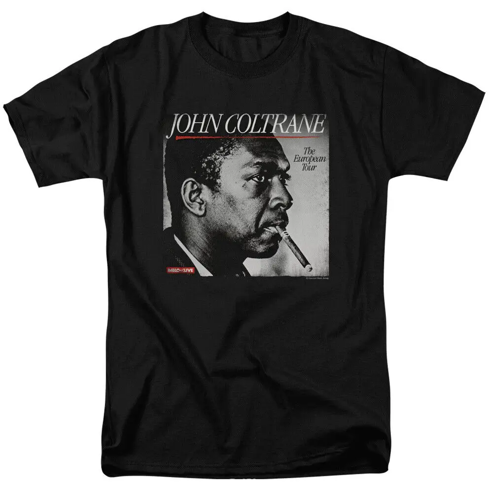 

John Coltrane Smoke Breaks T Shirt Licensed Jazz Bebop Saxophone Black